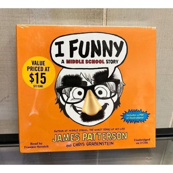 I Funny: A Middle School Story Audiobook CD James Patterson Sealed NEW - Picture 1 of 2